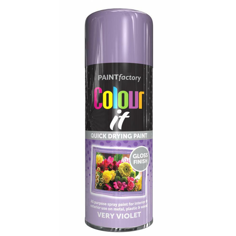 Colour-It-Very-Violet-Spray-Paint-Gloss-400ml Colour-It-Very-Violet-Spray-Paint-Gloss-400ml